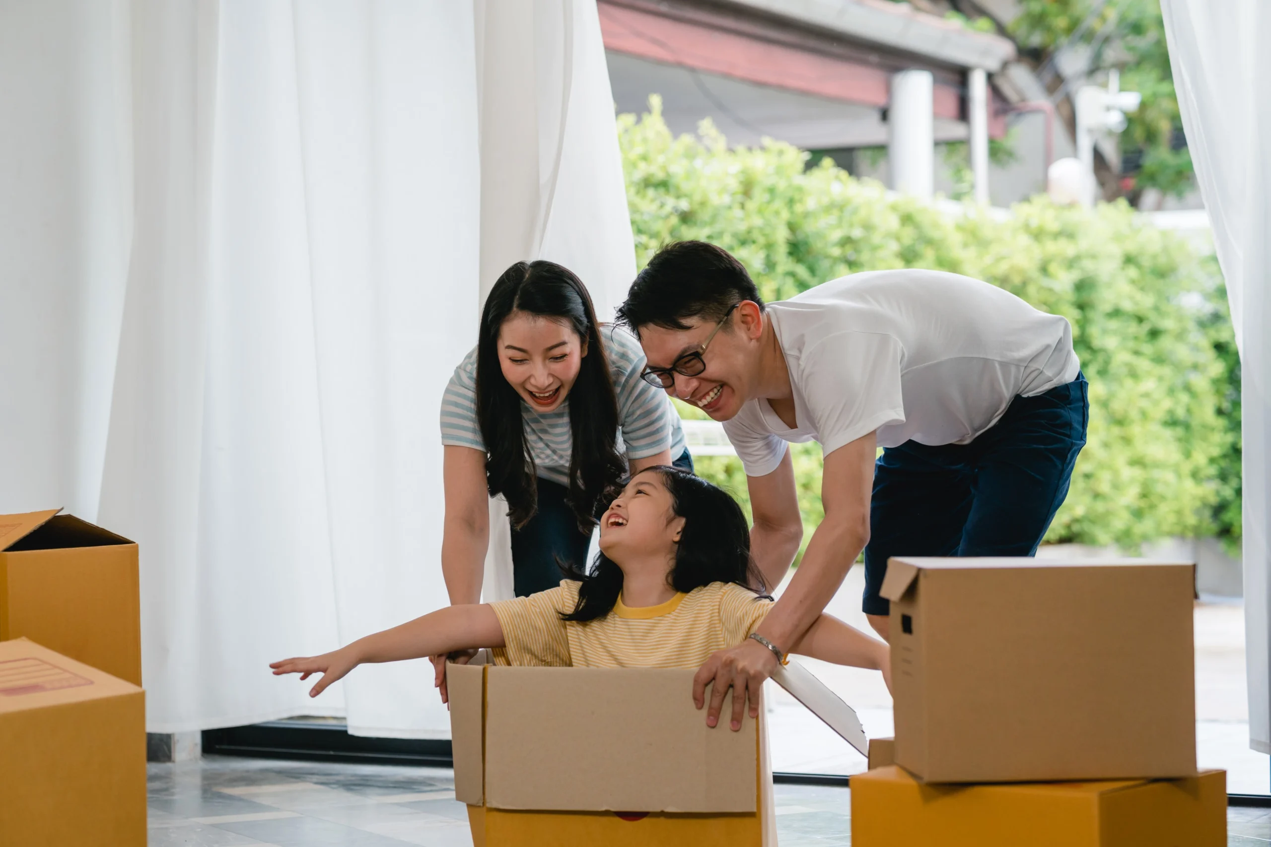 Family enjoying after considering a What Really Matters When Buying a Home